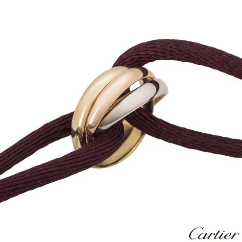 cartier tri color bracelet|cartier trinity bracelet cord colors.